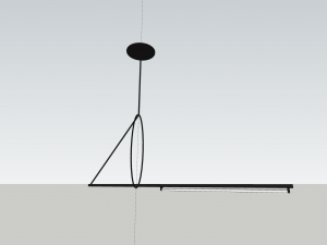 Modern chandelier pendant Modèle 3D