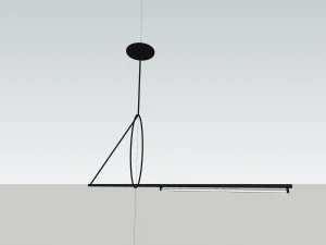 Modern chandelier pendant 3D Model