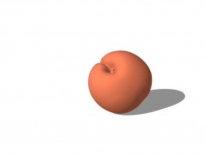 Peach photoscan Model 3D