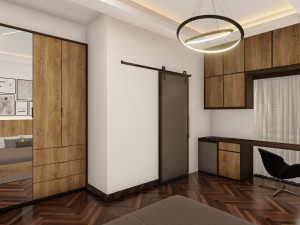 Modern Wardrobe with mirror 3D 모델