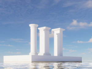Classic columns 3D Model