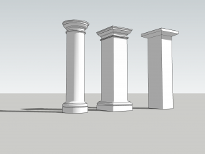 Classic columns 3D Модель
