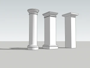 Colunas cl&aacute;ssicas Modelo 3D