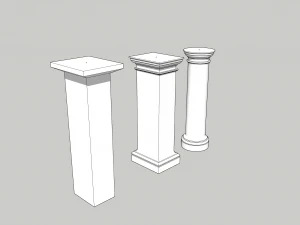 Colunas cl&aacute;ssicas Modelo 3D