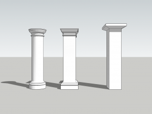 Classic columns 3D Модель