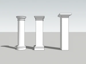 Colunas cl&aacute;ssicas Modelo 3D