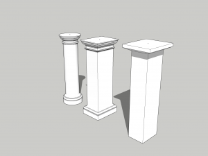 Classic columns 3D Модель