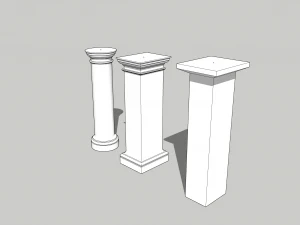 Colunas cl&aacute;ssicas Modelo 3D