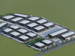 Warehouses 3D Model