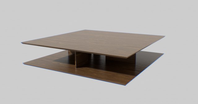 Modern coffee-table low poly 3D Model .c4d .max .obj .3ds .fbx .stl .blend 