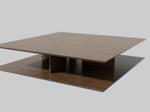 Modern coffee-table low poly 3D Model