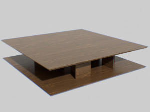 Modern coffee-table low poly 3D Model