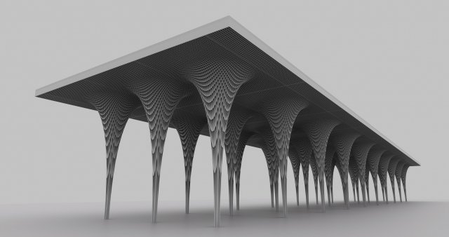 Parametric Columns 3D Модель .c4d .max .obj .3ds .fbx .stl .blend 