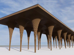 Parametric Structure high-poly 3D Model