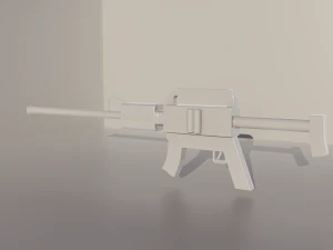 Rifle low poly Low-poly 3D Model