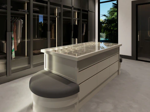 Bijbehorende tafel 3D Model