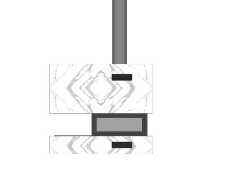 Modern fireplace 3D Model