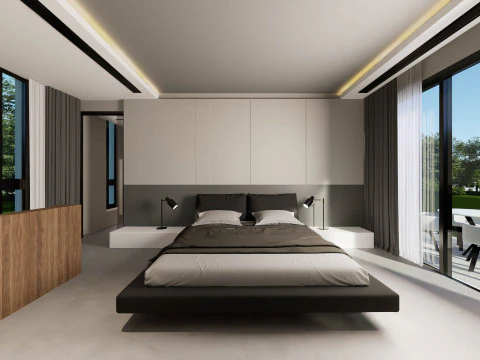 Modern Duplex Studio House 3D Model