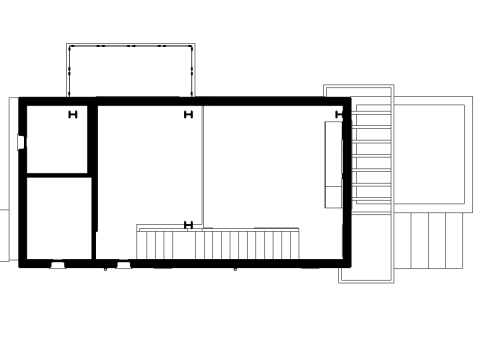 Modern Duplex Studio House Modèle 3D
