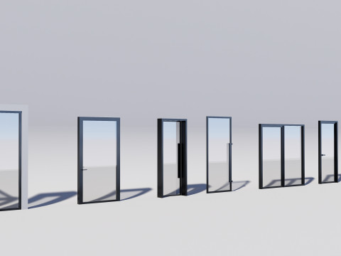Door Collection - 67 pieces 3D-Modell