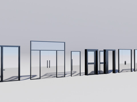 Door Collection - 67 pieces 3D-Modell
