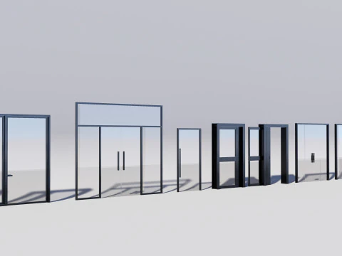 60 Door Collection 3D Model