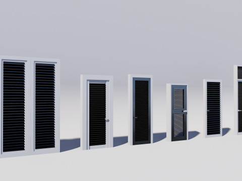 Door Collection - 67 pieces 3D-Modell