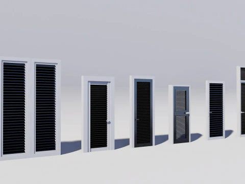 60 Door Collection 3D Model