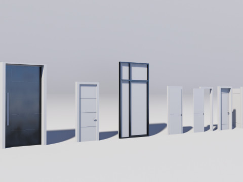 Door Collection - 67 pieces 3D-Modell