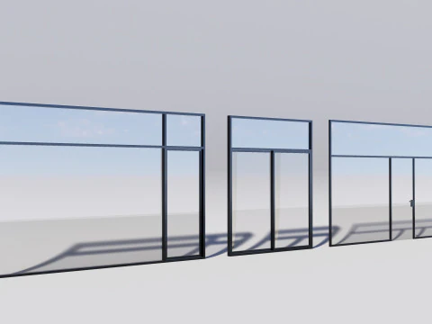 60 Door Collection 3D Model