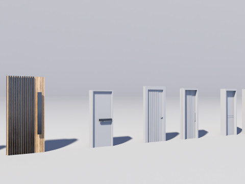 Door Collection - 67 pieces 3D-Modell