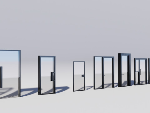 Door Collection - 67 pieces 3D-Modell