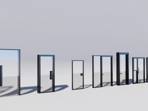 60 Door Collection 3D Model