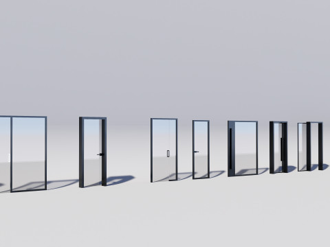 Door Collection - 67 pieces 3D-Modell