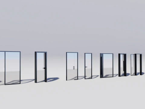 60 Door Collection 3D Model