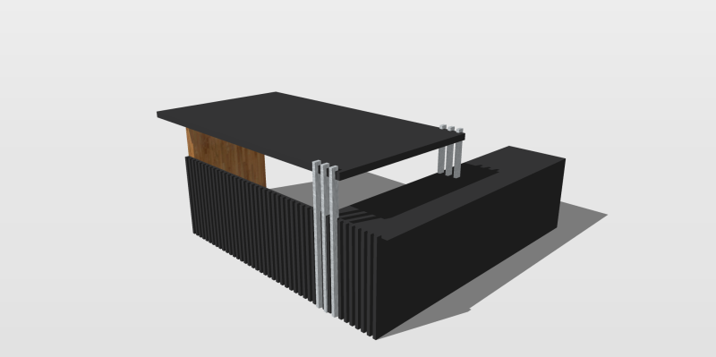 Office Desk 3D Model .c4d .max .obj .3ds .fbx .stl .blend