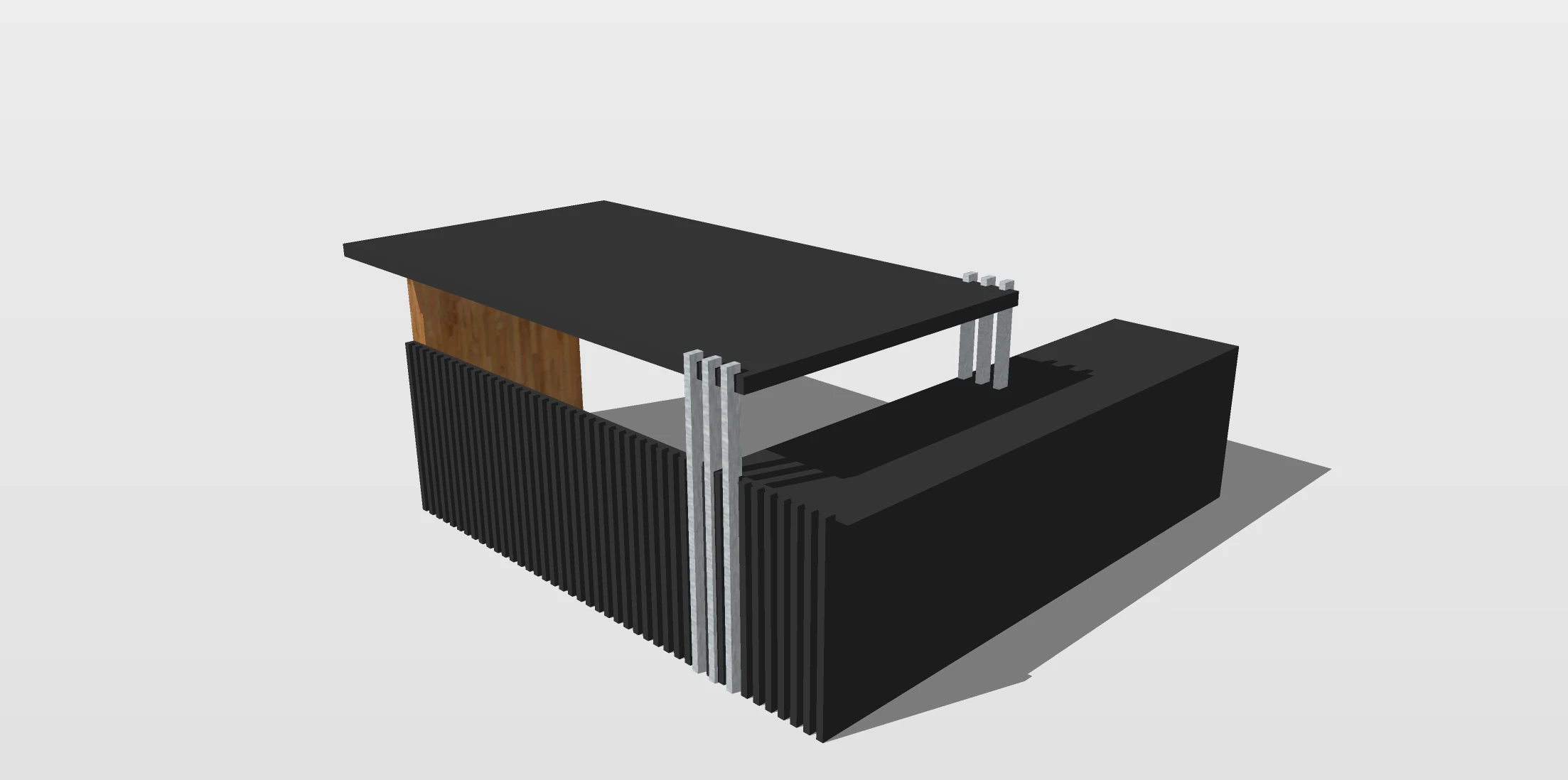 Office Desk 3D Model .c4d .max .obj .3ds .fbx .stl .blend 