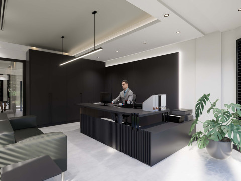Office Desk 3D Model