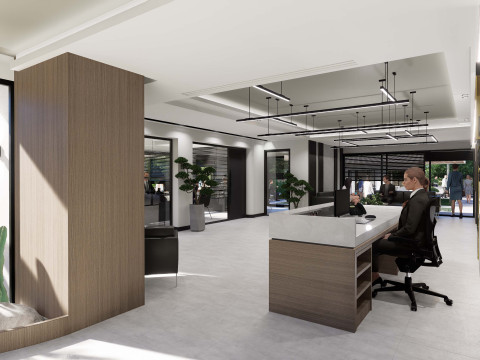 Reception desk 3D-Modell