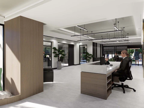 Reception desk 3D Model