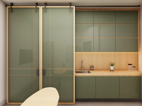 Arm&aacute;rio de lavanderia Modelo 3D