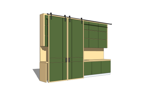 Laundry Cabinet 3D Model