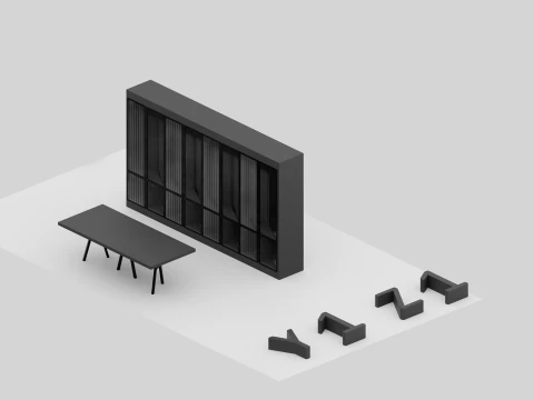Modern Office Furniture Pack Archviz 3D Model