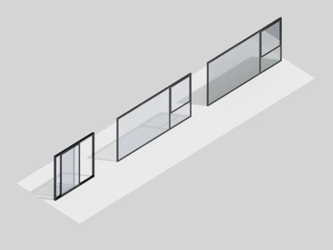 50 Window Pack collection 3D Model