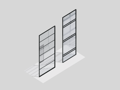 50 ウィンドウ パック コレクション 3Dモデル