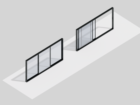 50 ウィンドウ パック コレクション 3Dモデル