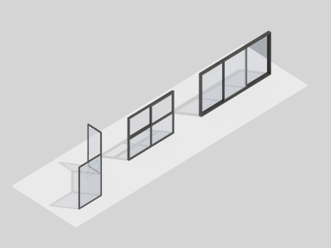 50 ウィンドウ パック コレクション 3Dモデル