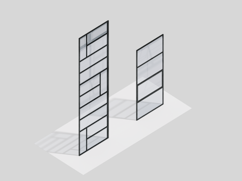 50 ウィンドウ パック コレクション 3Dモデル