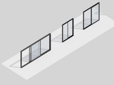 50 ウィンドウ パック コレクション 3Dモデル