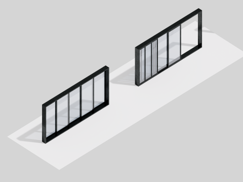 50 ウィンドウ パック コレクション 3Dモデル